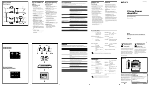 Bedienungsanleitung Sony XM-4S Autoverstärker