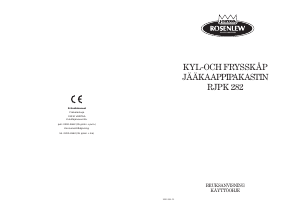 Bruksanvisning Rosenlew RJPK282 Kyl-frys