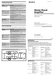 Manual Sony XM-604EQX Car Amplifier