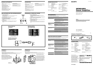 Bedienungsanleitung Sony XM-D1000P5 Autoverstärker