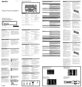 Посібник Sony XM-GTR2202 Автомобільний підсилювач