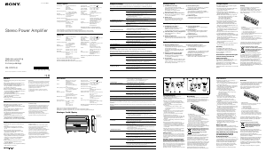 Bruksanvisning Sony XM-GTR7040 Bilförstärkare