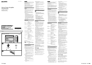 Manual Sony XM-N502 Car Amplifier