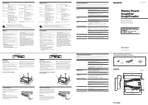 Manual Sony XM-SD12X Car Amplifier