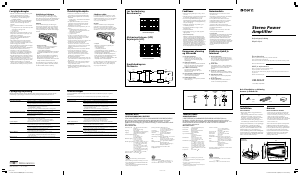 Brugsanvisning Sony XM-SD22X Bilforstærker