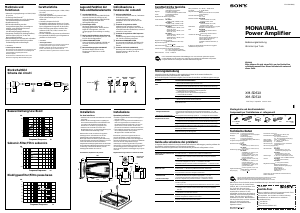 Manuale Sony XM-SD61X Amplificatore auto