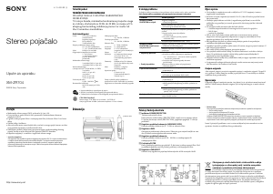 Priručnik Sony XM-ZR704 Pojačalo za automobil