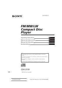 Manual Sony CDX-3150 Car Radio