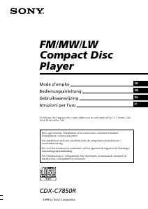 Handleiding Sony CDX-C7850R Autoradio