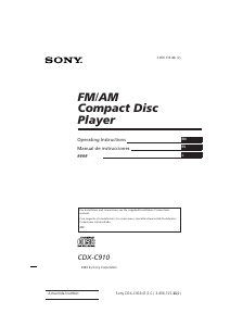 Handleiding Sony CDX-C910 Autoradio