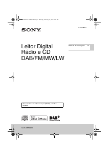 Manual Sony CDX-DAB500U Auto-rádio