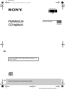 Használati útmutató Sony CDX-G1001U Autórádió