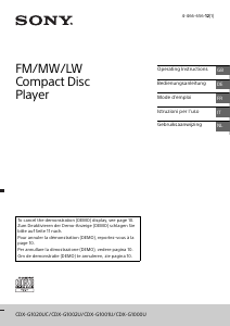 Manuale Sony CDX-G1001U Autoradio