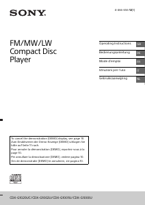 Handleiding Sony CDX-G1001U Autoradio