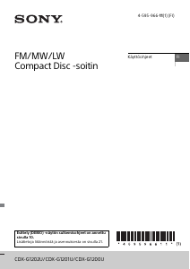 Käyttöohje Sony CDX-G1200U Autoradio