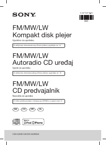 Priročnik Sony CDX-G2000UI Avto radio