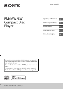 Manuale Sony CDX-G2000UI Autoradio