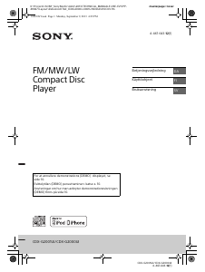 Brugsanvisning Sony CDX-G2001UI Bilradio