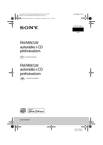 Manuál Sony CDX-G3000UV Autorádio