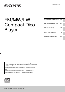 Handleiding Sony CDX-GT264MP Autoradio