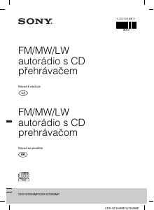 Návod Sony CDX-GT264MP Autorádio