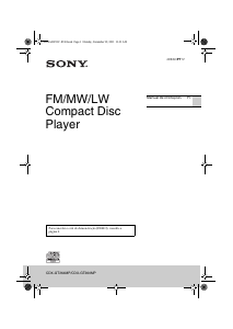 Manual Sony CDX-GT264MP Auto-rádio