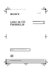 Manual Sony CDX-GT274MP Auto-rádio