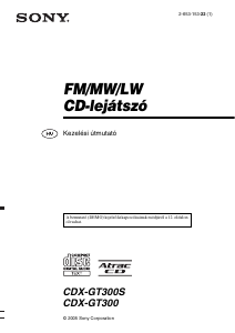 Használati útmutató Sony CDX-GT300S Autórádió