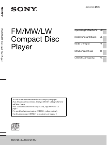 Manuale Sony CDX-GT40U Autoradio