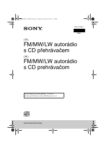 Návod Sony CDX-GT44U Autorádio