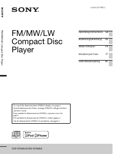 Manuale Sony CDX-GT560UI Autoradio