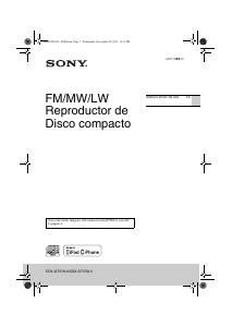 Manual de uso Sony CDX-GT570UI Radio para coche