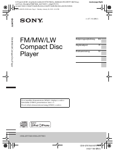 Käyttöohje Sony CDX-GT570UI Autoradio