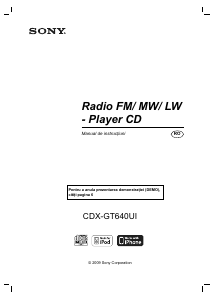Manual Sony CDX-GT640UI Player auto