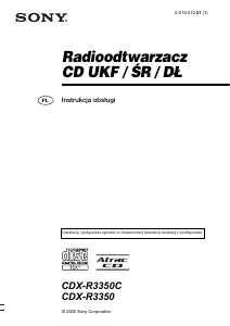 Instrukcja Sony CDX-R3350C Radio samochodowe