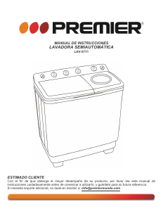 Manual de uso Premier LAV-5711 Lavadora