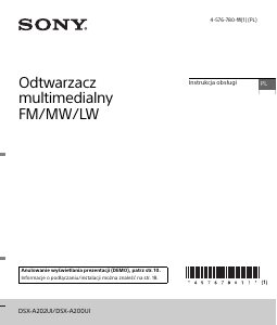 Instrukcja Sony DSX-A202UI Radio samochodowe