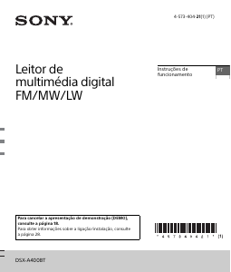 Manual Sony DSX-A400BT Auto-rádio
