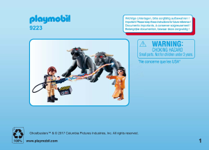 Instrukcja Playmobil set 9223 Ghostbusters Venkman i terror-psy