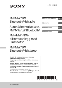 Bruksanvisning Sony DSX-A416BT Bilradio