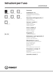 Handleiding Indesit IDL 750 Vaatwasser