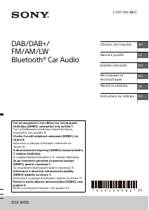 Návod Sony DSX-B41D Autorádio