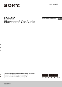 Handleiding Sony DSX-B700 Autoradio