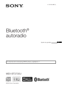 Priručnik Sony MEX-BT3700U Radioprijamnik za automobil