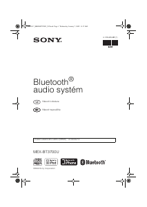 Návod Sony MEX-BT3700U Autorádio