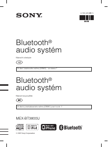 Manuál Sony MEX-BT3800U Autorádio