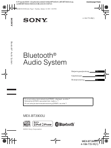 Käyttöohje Sony MEX-BT3900U Autoradio