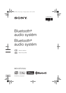 Manuál Sony MEX-BT5700U Autorádio