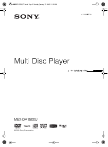 Manual Sony MEX-DV1500U Auto-rádio