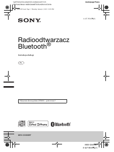 Instrukcja Sony MEX-GS600BT Radio samochodowe